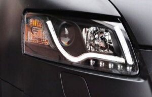適用: アウディ/AUDI A6L ヘッドライト 2005-2012 LED DRL レンズ ダブル ビーム H7 HID キセノン BI 4300K〜8000K 35W・55W AL-HH-0410 Car parts