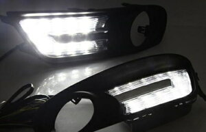 適用: 日産 ティーダ 12-15 LED DRL フォグ ランプ デイタイム ランニング 高光度 ガイド ライト 35W ホワイト 5500K AL-HH-0884 Car parts