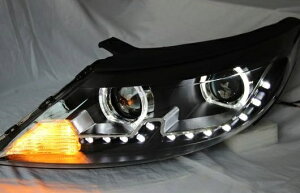 ヘッドランプ 適用: 起亜 スポーテージ R 2010-2012 LED ヘッドライト DRL H7/D2H HID キセノン BI レンズ 4300K〜8000K 35W・55W AL-HH-0914 Car parts