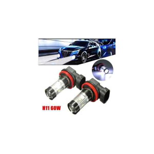 2s[X 60W H11 nC p[ LED tHOCg tHOv hCrO vWFN^[ Cg ou 1000LM 10000K zCg AL-HH-2082 Car parts