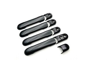 オート ドア ハンドル カバー 保護 キャップ ステッカー 適用: 2021 スズキ ソリオ バンディット アクセサリー シルバー・カーボン SR-AA-0066 Exterior parts for cars