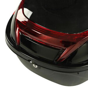 オートバイ リア ボックス オートバイ ケース オートバイ リア トップ ボックス モーターバイク テール トランク ストレージ ケース 防水 ロック式 適用: オートバイ ブラック SR-BB-8892 Motorcycl