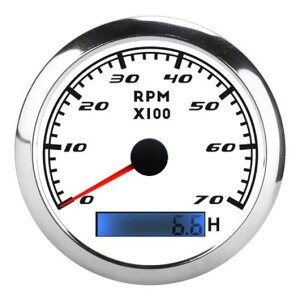 ボート タコ メーター ポインター タコメーター 防水 マリン アクセサリー 適用: 自動車 ボート ヨット RV 9-32V タコ メーター ブラック・ホワイト SR-BB-9034 Car parts
