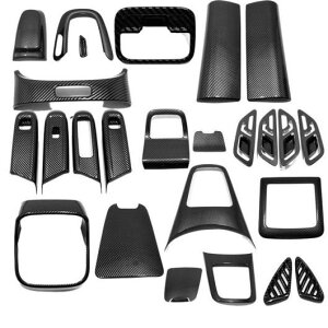 �K�p: �����Z�f�X-�x���c E-�N���X W214 E260 E300 2024 2025 ABS �J�[�{���t�@�C�o�[ �C���e���A �E�C���h�E �X�C�b�` �{�^�� �J�o�[ �h�A �{�E�� �J�o�[ �g���� �t�� �Z�b�g SR-AA-3803 Interior parts for cars