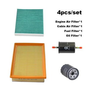 4ピース フィルター セット 適用: 北京汽車 セノバ X35 1.5L キャビン A/C エア フューエル ガス オイル フィルター キット A00031477 2301011044 4ピース セット SR-AA-5846 Air conditioner filter