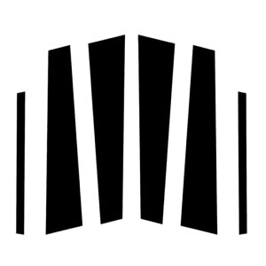 ウインドウ ピラー ビニール ステッカー コンパチブル 適用: ホンダ アコード セダン 2013-2017 カバー 装飾 ステッカー アクセサリー SR-AA-8271 Exterior parts for cars