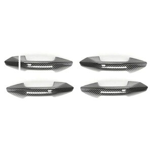 1 �Z�b�g �J�[�{���t�@�C�o�[ ABS �G�N�X�e���A �h�A �n���h�� �J�o�[ �K�p: �A�E�f�B/AUDI A3 A3L 2021 2022 �h�A �n���h�� �J�o�[ �g���� SR-AA-9745 Exterior parts for cars