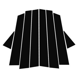 8ピース ドア ウインドウ ピラー ポスト モールディング カバー トリム キット 適用: 日産 ムラーノ 2009-2013 2014 オート B C 列 装飾 ステッカー ピアノブラック SR-BB-4323 Exterior parts for cars