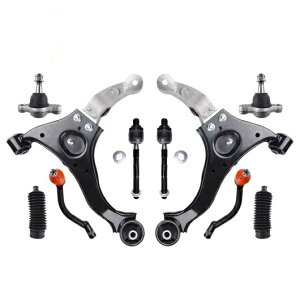 フロント ロワー サスペンション コントロールアーム ボール ジョイント タイ ロッド ブーツ 10ピース キット セット 適用: ヒュンダイ/現代/HYUNDAI ソナタ 2006 2007 2008 SR-BB-5153 Car parts