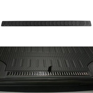 適用: ランドローバー/LAND ROVER ディフェンダー 90 110 130 2020-2023 スチール インナー リア バンパー 保護 シル トランク プレート カバー トリム 1ピース ブラック・シルバー SR-BB-5306 Exterior parts f