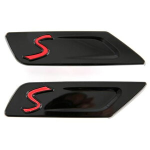 適用: ミニ クラブマン F54 2015-2023 ABS カーボン スタイル/光沢ブラック エア フロー 吹き出し口 フェンダー トリム バッジ 装飾 カーボン スタイル・光沢ブラック SR-BB-5584 Exterior parts for cars