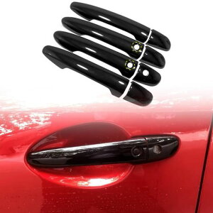左ハンドル用 適用: マツダ CX-5 CX5 2017-2024/CX-8 2019-2023 アクセサリー ABS 光沢ブラック エクステリア ドア スマート キー ホールあり・スマート キー ホールなし SR-BB-5847 Exterior parts for cars