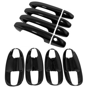 左ハンドル用 適用: メルセデス-ベンツ ヴィト V-クラス W447 2014-2025 ドア ハンドル ボウル カバー セット ABS ブラック エレクトロニック・ブラック スタンダード SR-BB-6181 Exterior parts for cars