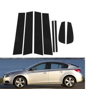 ピラー ポスト 適用: シボレー/CHEVROLET クルーズ フェイスリフト ハッチバック 2013 2014 2015 ドア ウインドウ トリム BC 列 ステッカー カバー ピアノブラック SR-BB-7387 Exterior parts for cars