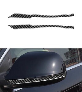 カーボン 改造用 バックミラー 傷つき防止 ストリップ トリム アクセサリー エクステリア 適用: アウディ/AUDI Q5 8R Q7 2008-2015 ブラック SR-BB-7637 Exterior parts for cars
