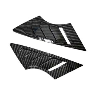 適用: 起亜 K3 フォルテ セラトー 2013-2018 フロント ルーバー ウインドウ サイド シャッター カバー トリム ステッカー 吹き出し口 スクープ ABS カーボン・ブラック SR-BB-7727 Exterior parts for cars