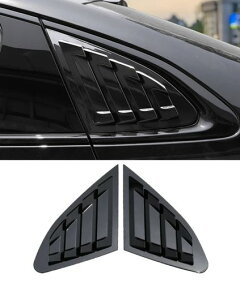 リア ルーバー ウインドウ サイド シャッター カバー 適用: シボレー/CHEVROLET マリブ 2016-2021 トリム ステッカー 吹き出し口 スクープ ABS アクセサリー ピアノブラック SR-BB-8240 Exterior parts for car