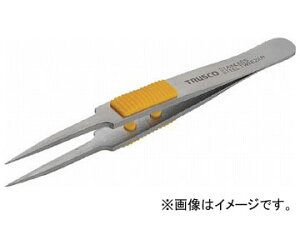 トラスコ中山/TRUSCO ラバーグリップ付ステンレスピンセット 115mm 極細鋭型 TSP214(2997410) JAN：4989999393620