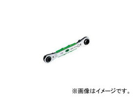 京都機械工具/KTC 4サイズ板ラチェットレンチ(スタンダード)8×12・10×13mm MR0813(3736342) JAN：4989433311616 size plate ratchet wrench standard