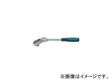 ハゼット/HAZET ラチェットハンドル(小判型ヘッド・首振りタイプ) 差込角9.5mm 8816GK(4395531) JAN：4000896042142 Ratchet handle oval head neck swing type Insert angle