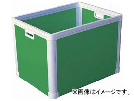 国盛化学 プラダン ブロックコンテナ（TPタイプ）TP465 ライトグリーン 77201-TP465-LG(7605587) Pradan block container type Light green