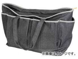 トラスコ中山 デニムトートバッグ Lサイズ ブラック TDC-B103(7689721) Denim tote bag size black