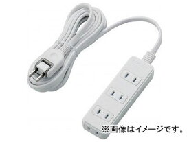 エレコム ほこりシャッター付き電源タップ T-ST02-22430WH(4955374) Power tap with dust shutter