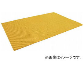 トラスコ中山 ジャバラマットスリム 粘着付き 1200×1800mm イエロー TNS-1218NT-Y(8187056) Javar mat slim with sticky yellow