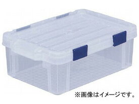 IRIS 密閉バックルコンテナ クリア/ネイビー 12.1L MBR-13-C(8183621) Sealed buckle container clear Navy