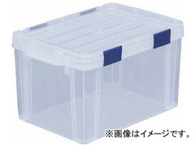 IRIS 密閉バックルコンテナ クリア/ネイビー 19.5L MBR-21-C(8183623) Sealed buckle container clear Navy