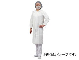 アゼアス 白衣3点セット(前マジックファスナー) 3Lサイズ AZ CLEAN1302-3L(8198985) set white coats previous magic fastener size