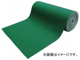 トラスコ中山 吸油・吸水ロールマット 緑 フィルム付 幅900mm×25m TFGN-F-925(7915811) With oil absorbing and water roll mat green film