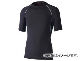 おたふく 冷感・消臭パワーストレッチ半袖クルーネックシャツ ブラック M JW-628-BK-M(8184522) Cold Deodorant Power Stretch Short Sleeve Crew Neck Shirt Black