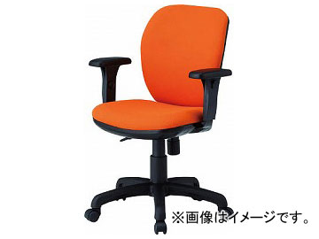 TOKIO オフィスチェア T字肘付 オレンジ FST-77AT-OR(8184965) | オートパーツエージェンシー