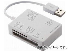 エレコム 56+2メディア対応メモリリーダライタ MR-A012WH(7785615) Media compatible memory series director