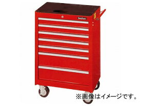 Seednew/シードニュー ローラーキャビネット（引き出し7個）赤 S-R907 7段引出し Roller cabinet drawers red