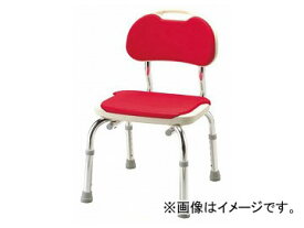 アロン化成 安寿 背付シャワーベンチ CPE-N レッド 536-302 JAN：4970210439838 Back shower bench