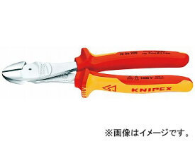 クニペックス/KNIPEX 絶縁強力斜ニッパー 品番：7406-200 JAN：4003773014379 Insulation strong diagonal nipper