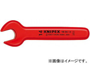 NjybNX/KNIPEX ≏ЌXpi iԁF9800-7/16 JANF4003773020097 Insulated one sided spanner