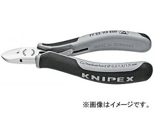 �N�j�y�b�N�X/KNIPEX �G���N�g���j�N�X�j�b�p�[ �i�ԁF7722-115ESD JAN�F4003773025115 Electronics nipper