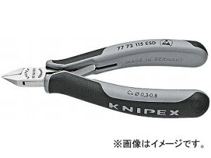 �N�j�y�b�N�X/KNIPEX �G���N�g���j�N�X�j�b�p�[ �i�ԁF7772-115ESD JAN�F4003773024330 Electronics nipper