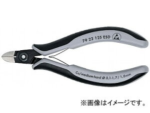 �N�j�y�b�N�X/KNIPEX �G���N�g���j�N�X�j�b�p�[ �i�ԁF7922-125ESD JAN�F4003773061533 Electronics nipper
