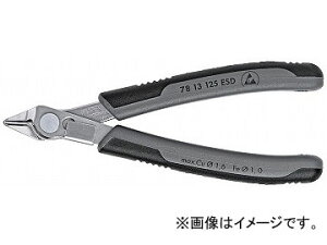 �N�j�y�b�N�X/KNIPEX �G���N�g���j�N�X�X�[�p�[�j�b�p�[ 60° �i�ԁF7813-125ESD JAN�F4003773025153 Electronics Super Nipper