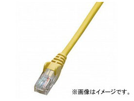 ジェフコム/JEFCOM ネットワークパッチケーブル 5m/イエロー LCAT5E-S05YL JAN：4937897514173 Network patch cable