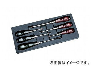 KTC �l�v���X�E�ؕ��h���C�o�Z�b�g NTD306 JAN�F4989433816388 Nepros wood pattern driver set