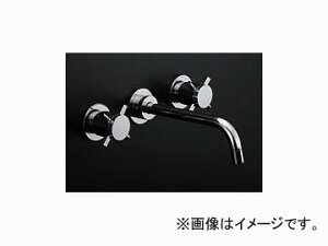 カクダイ 壁付2ハンドル混合栓 品番:125-001 JAN:4972353125043 handle mixer tap with wall