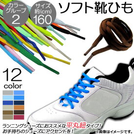 AP ソフト靴ひも 約160CM 平丸紐タイプ ランニングシューズにおススメ♪ カラーグループ2 AP-UJ0041-160CM 入数：1セット(2本) Soft shoe string