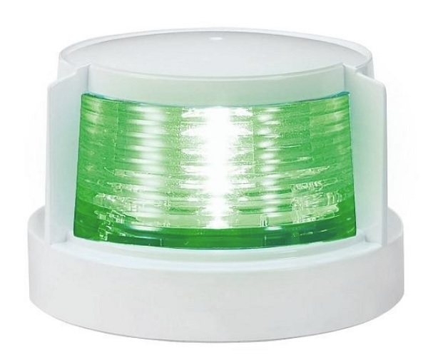 全国組立設置無料 送料無料 小糸製作所 KOITO LED小型船舶用船灯 第二種舷灯 スターボードライト 発光色：緑 MLR-4AB2 100%正規品 ボディ色：ホワイト 入数：1個