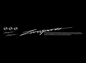 [X|[c/ZERO SPORTS j[[hXebJ[ K^bN 393mm×44mm NM-N-G 1453057 New mode sticker