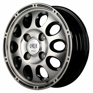MID GAIA X ホイール ブラックポリッシュ/ブラッククリア 12インチ×4.00B+42 4H100 国産車 入数:1台分(4本) wheel